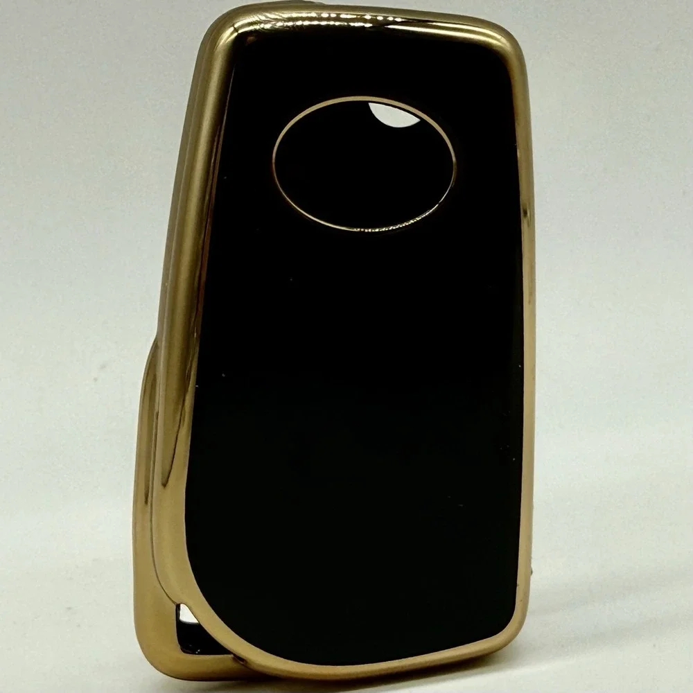 Black Key Fob Skin 4 Button for Toyota Camry 2018-2022, Corolla 2020-2021‎